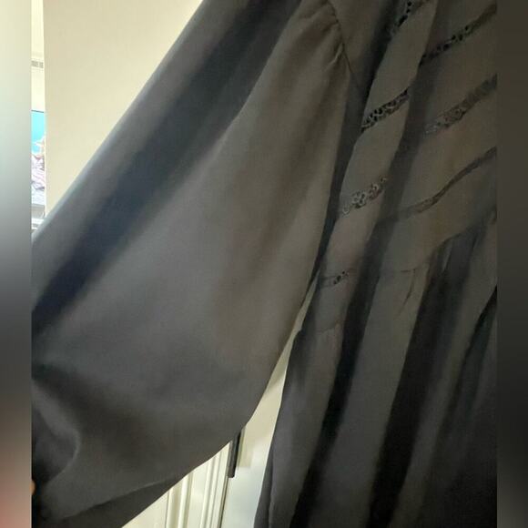 In The Style x Lorna Luxe volume sleeve mini smock dress NWT 24W - Picture 3 of 9